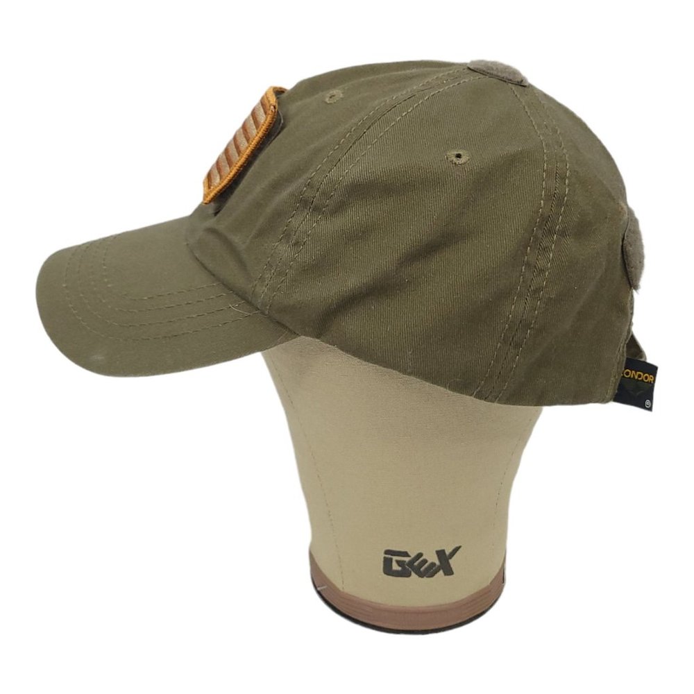 Condor American Flag Patch Tuck Strap Cap Military Green Hiking Hunting Tactical - Picture 6 of 12